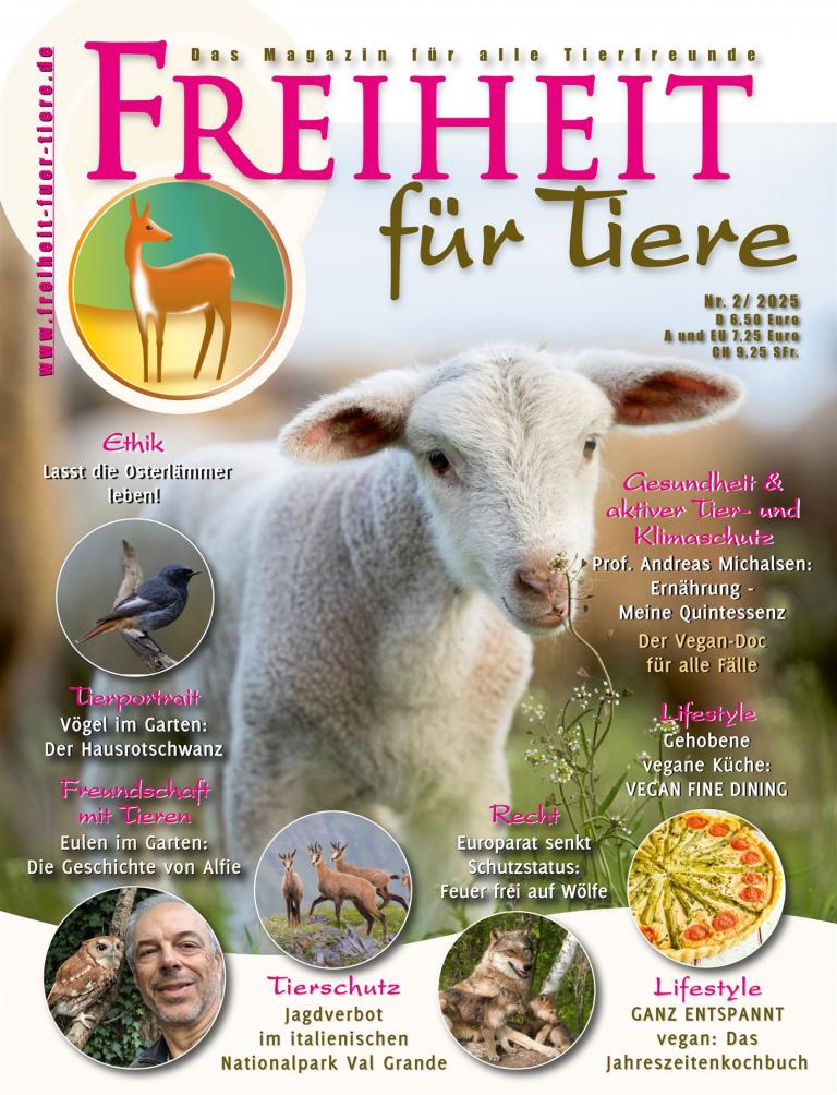 Freiheit für Tiere 2-2025 Titel