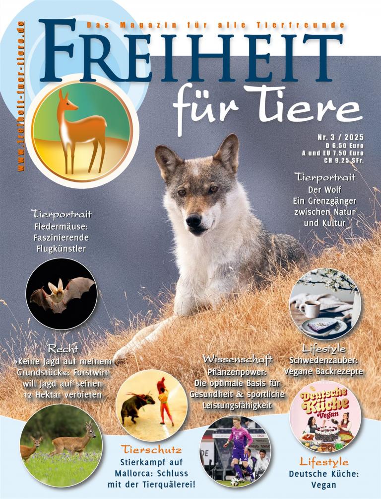 Freiheit für Tiere 3-2025 Titel