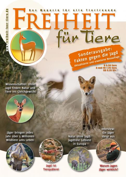 Freiheit für Tiere Sonderausgabe Fakten gegen die Jagd Titel
